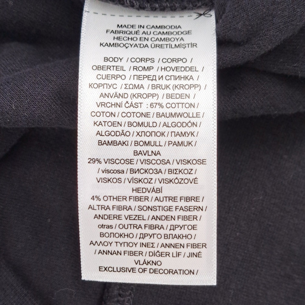 Polo Ralph Lauren 1/4 Zip Pullover Mens Large Cotton Viscose Black Solid Logo - Picture 7 of 9